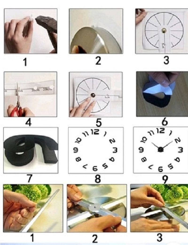 Comprar Reloj Grande 100x100cm Color Negro en Electroshopy - Ángulo 2